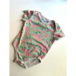 EUC Little Wings Chameleon SS Onesie 6m